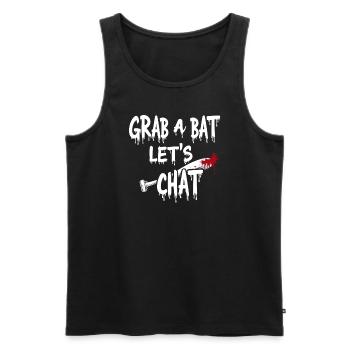 Zombie Apocalypse Humor Lustige Untote Zitate - Männer Premium Bio Tank Top - Schwarz - Vorne - AI Model Male 178 light (178cm)