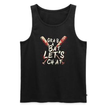 Zombie Apocalypse Humor Lustige Untote Zitate - Männer Premium Bio Tank Top - Schwarz - Vorne - AI Model Male 178 light (178cm)