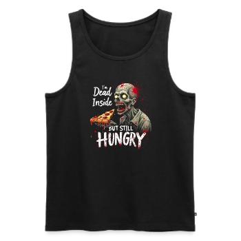 Zombie Apocalypse Humor Lustige Untote Zitate - Männer Premium Bio Tank Top - Schwarz - Vorne - AI Model Male 178 light (178cm)