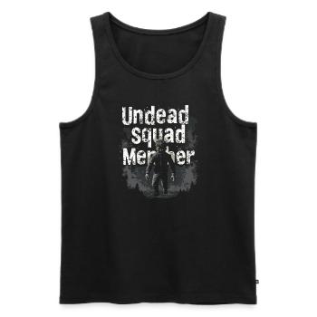 Zombie Apocalypse Humour Drôle Mort-vivant Citations - Débardeur bio Premium Homme - noir - Devant - Michal (187cm)