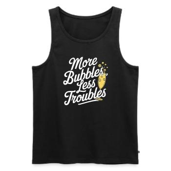 Brunch Kultur Bodenlos Mimosen Liebhaber - Männer Premium Bio Tank Top - Schwarz - Vorne - AI Model Male 178 light (178cm)