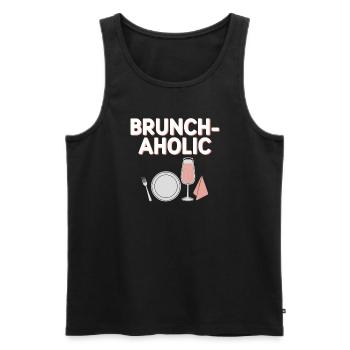 Brunch Kultur Bodenlos Mimosen Liebhaber - Männer Premium Bio Tank Top - Schwarz - Vorne - AI Model Male 178 light (178cm)