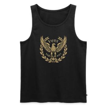 History buffs Ancient Rome enthusiasts - Men's Premium Organic Tank Top - black - Front - AI Model Male 178 light (178cm)