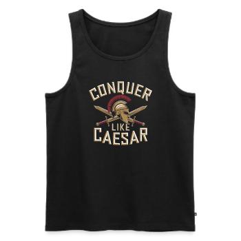 History buffs Ancient Rome enthusiasts - Men's Premium Organic Tank Top - black - Front - AI Model Male 178 light (178cm)