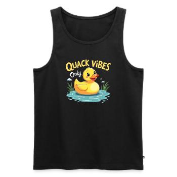 Nutztier-enten-enthusiasten Hinterhof-enten - Männer Premium Bio Tank Top - Schwarz - Vorne - AI Model Male 178 light (178cm)