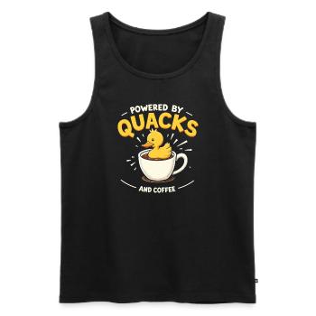 Nutztier-enten-enthusiasten Hinterhof-enten - Männer Premium Bio Tank Top - Schwarz - Vorne - AI Model Male 178 light (178cm)