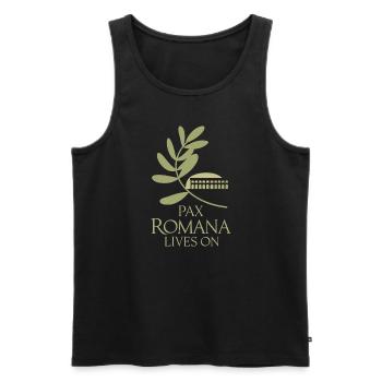History buffs Ancient Rome enthusiasts - Men's Premium Organic Tank Top - black - Front - AI Model Male 178 light (178cm)