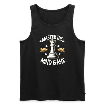 Chess Tacticians Strategy Masters Tactical - Männer Premium Bio Tank Top - Schwarz - Vorne - AI Model Male 178 light (178cm)