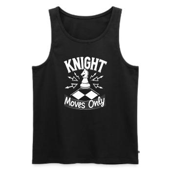 Chess Tacticians Strategy Masters Tactical - Männer Premium Bio Tank Top - Schwarz - Vorne - AI Model Male 178 light (178cm)