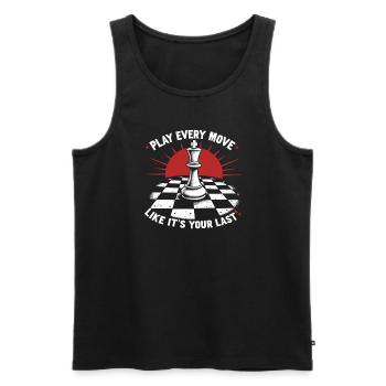 Chess Tacticians Strategy Masters Tactical - Männer Premium Bio Tank Top - Schwarz - Vorne - AI Model Male 178 light (178cm)