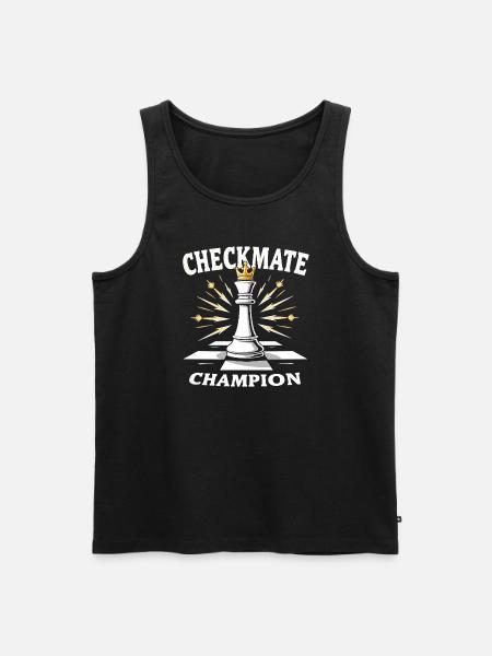 Chess Tacticians Strategy Masters Tactical - Men's Premium Organic Tank Top - black