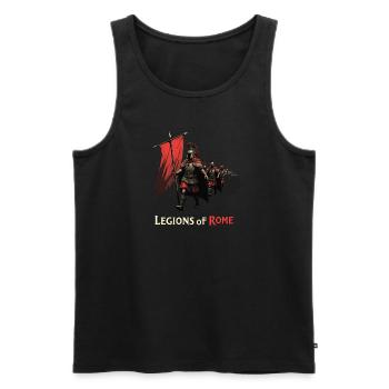History buffs Ancient Rome enthusiasts - Men's Premium Organic Tank Top - black - Front - AI Model Male 178 light (178cm)
