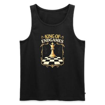 Chess Tacticians Strategy Masters Tactical - Männer Premium Bio Tank Top - Schwarz - Vorne - AI Model Male 178 light (178cm)
