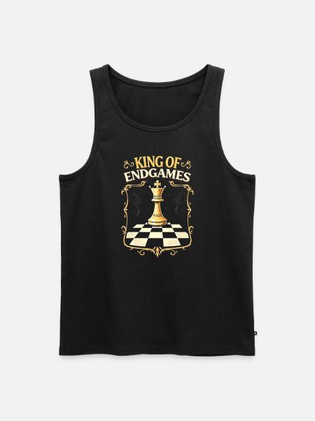 Chess Tacticians Strategy Masters Tactical - Men's Premium Organic Tank Top - black