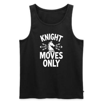 Chess Tacticians Strategy Masters Tactical - Männer Premium Bio Tank Top - Schwarz - Vorne - AI Model Male 178 light (178cm)