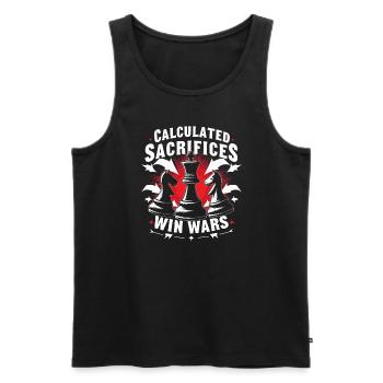Chess Tacticians Strategy Masters Tactical - Männer Premium Bio Tank Top - Schwarz - Vorne - AI Model Male 178 light (178cm)