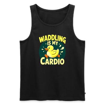 Nutztier-enten-enthusiasten Hinterhof-enten - Männer Premium Bio Tank Top - Schwarz - Vorne - AI Model Male 178 light (178cm)