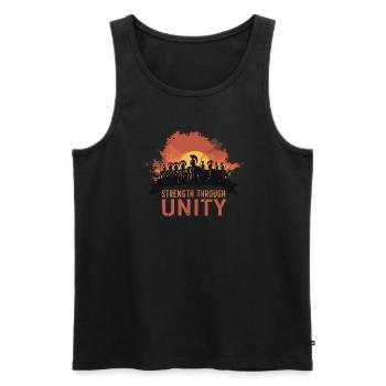 History buffs Ancient Rome enthusiasts - Men's Premium Organic Tank Top - black - Front - AI Model Male 178 light (178cm)