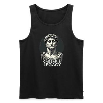 History buffs Ancient Rome enthusiasts - Men's Premium Organic Tank Top - black - Front - AI Model Male 178 light (178cm)