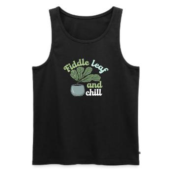 Pflanzensammler Für Zimmerpflanzensammler Im - Männer Premium Bio Tank Top - Schwarz - Vorne - Michal (187cm)