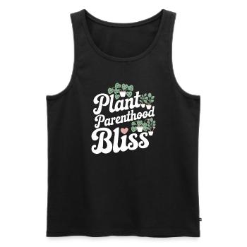 Pflanzensammler Für Zimmerpflanzensammler Im - Männer Premium Bio Tank Top - Schwarz - Vorne - AI Model Male 178 light (178cm)