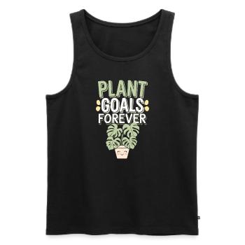 Pflanzensammler Für Zimmerpflanzensammler Im - Männer Premium Bio Tank Top - Schwarz - Vorne - AI Model Male 178 light (178cm)