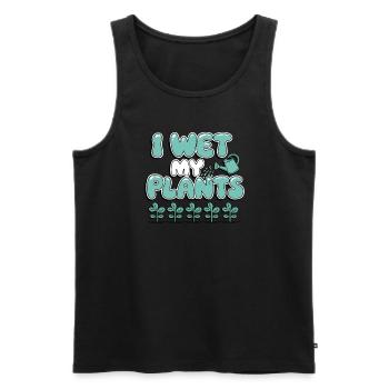 Pflanzensammler Für Zimmerpflanzensammler Im - Männer Premium Bio Tank Top - Schwarz - Vorne - AI Model Male 178 light (178cm)