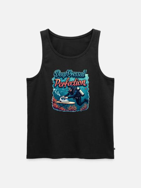 Extreme Ironing Competitive Funny - Men's Premium Organic Tank Top - black