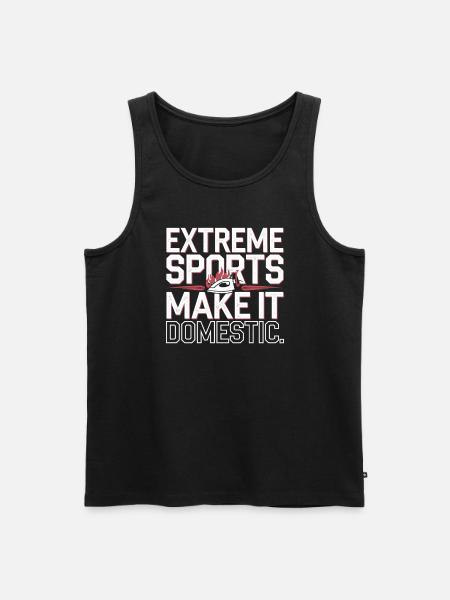 Extreme Ironing Competitive Funny - Men's Premium Organic Tank Top - black