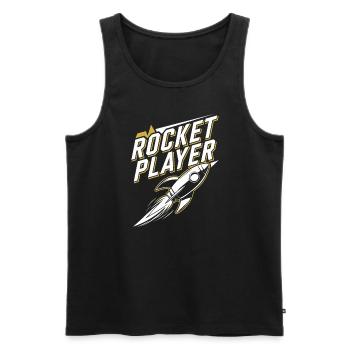 Space-themed players Cosmic Gaming Sci-fi - Men's Premium Organic Tank Top - black - Front - Michal (187cm)