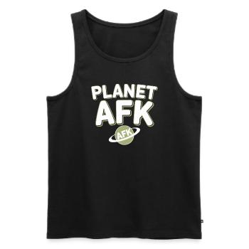 Space-themed players Cosmic Gaming Sci-fi - Men's Premium Organic Tank Top - black - Front - Michal (187cm)