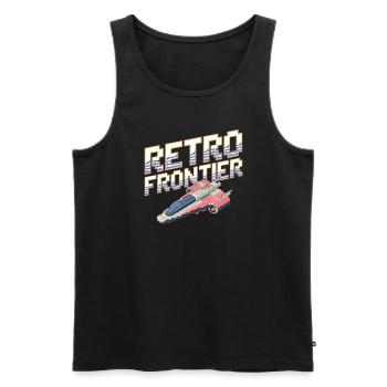 Space-themed players Cosmic Gaming Sci-fi - Men's Premium Organic Tank Top - black - Front - Michal (187cm)