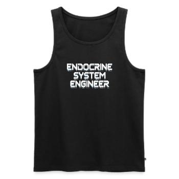 Medical Science Für Endokrinologie - Männer Premium Bio Tank Top - Schwarz - Vorne - AI Model Male 178 light (178cm)