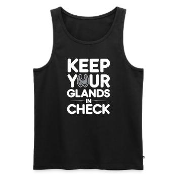 Medical Science for Endocrinology - Men's Premium Organic Tank Top - black - Front - AI Model Male 178 light (178cm)