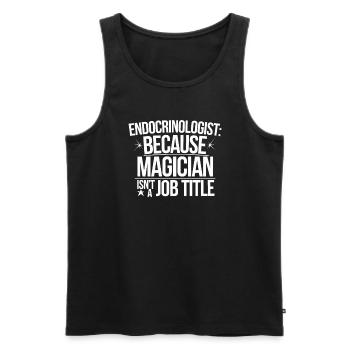 Medical Science Für Endokrinologie - Männer Premium Bio Tank Top - Schwarz - Vorne - AI Model Male 178 light (178cm)