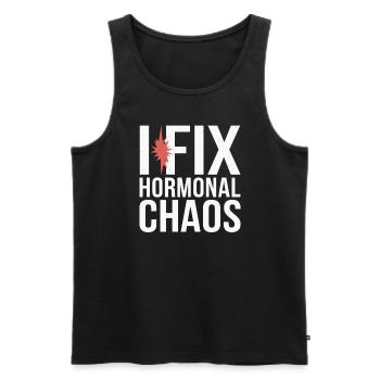 Medical Science Für Endokrinologie - Männer Premium Bio Tank Top - Schwarz - Vorne - AI Model Male 178 light (178cm)