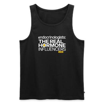 Medical Science for Endocrinology - Men's Premium Organic Tank Top - black - Front - AI Model Male 178 light (178cm)