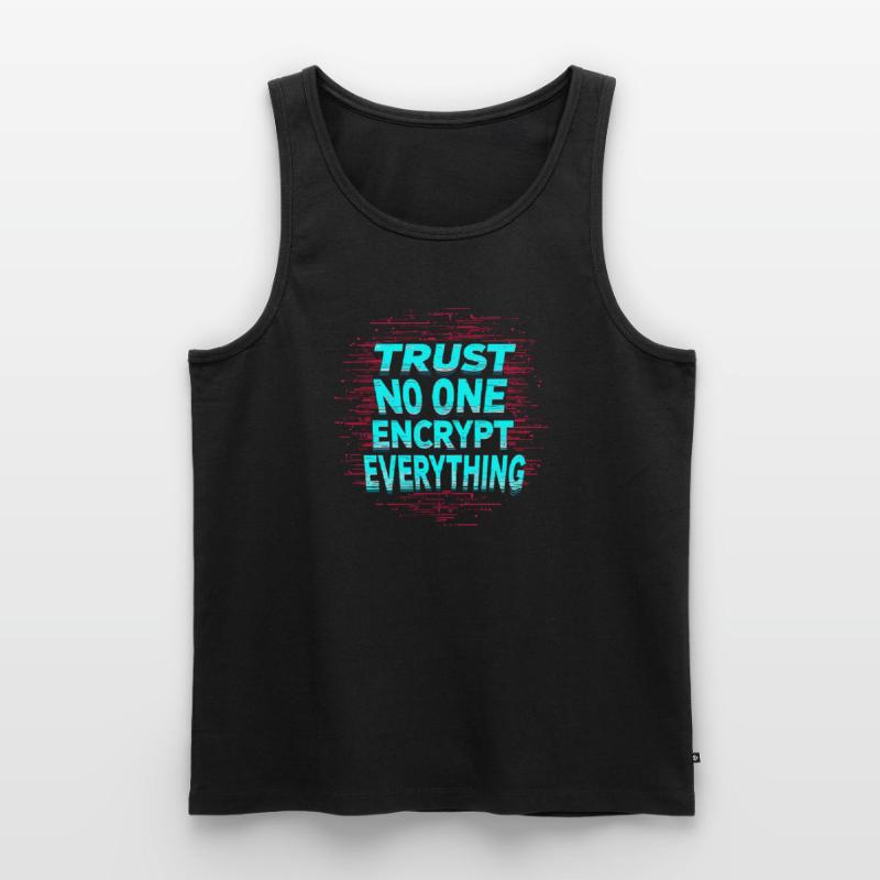 Retro Cryptography Spy Code Roast Spying Men's Premium Organic Tank Top