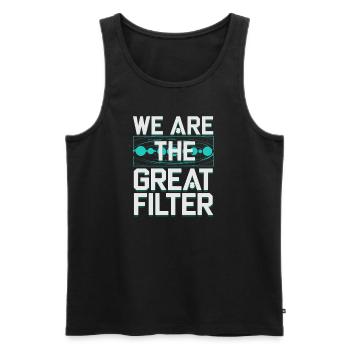 Astrobiology Space Exploration Extraterrestrial - Männer Premium Bio Tank Top - Schwarz - Vorne - AI Model Male 178 light (178cm)