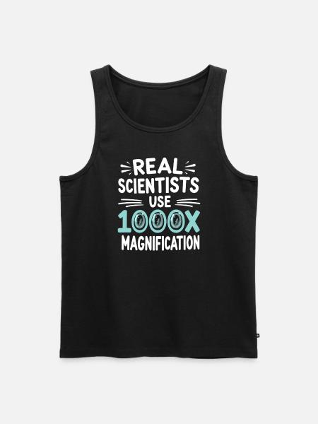 Microscope Enthusiast Lab Technician Science - Men's Premium Organic Tank Top - black