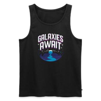 Astrobiology Space Exploration Extraterrestrial - Männer Premium Bio Tank Top - Schwarz - Vorne - AI Model Male 178 light (178cm)