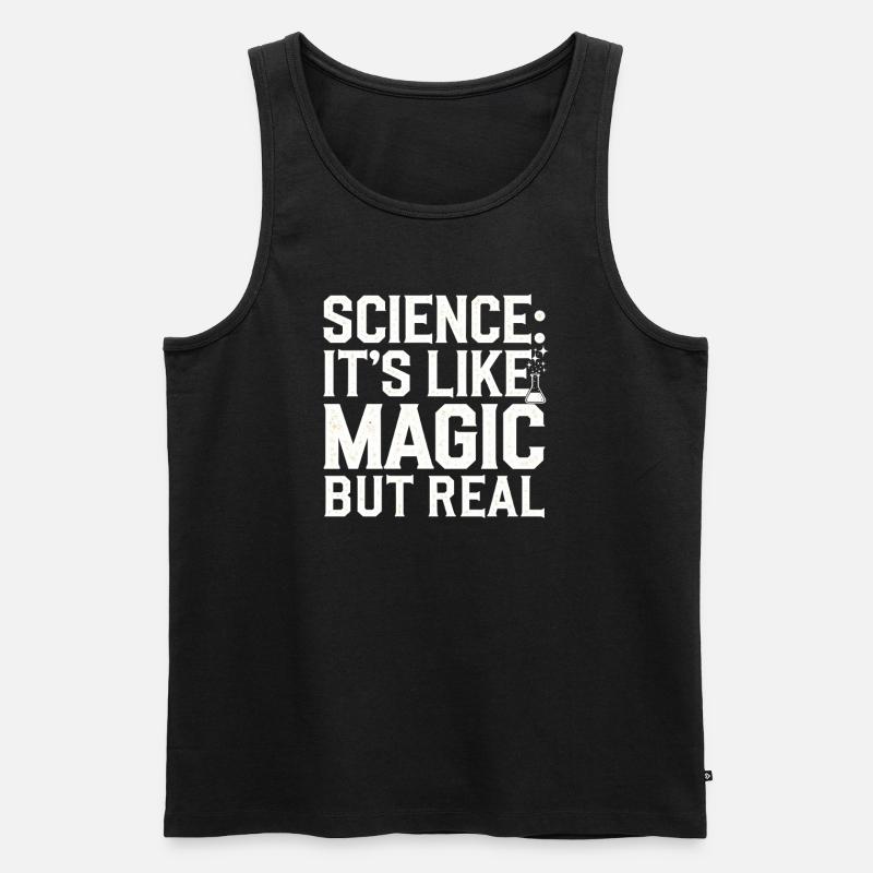 Microscope Enthusiast Lab Technician Science - Men's Premium Organic Tank Top - black