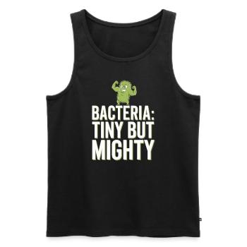 Microscope Enthusiast Lab Technician Science - Men's Premium Organic Tank Top - black - Front - AI Model Male 178 light (178cm)