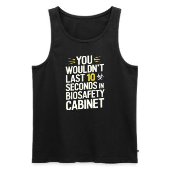 Microscope Enthusiast Lab Technician Science - Men's Premium Organic Tank Top - black - Front - AI Model Male 178 light (178cm)