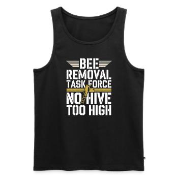 Bienenentfernungsspezialist Live Swarm Rescue - Männer Premium Bio Tank Top - Schwarz - Vorne - Michal (187cm)
