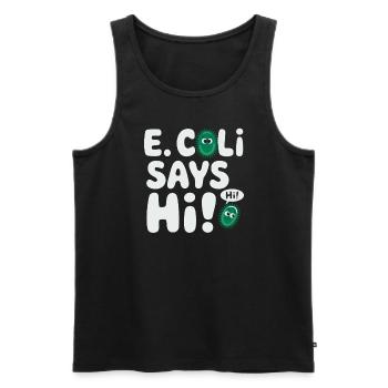 Microscope Enthusiast Lab Technician Science - Men's Premium Organic Tank Top - black - Front - AI Model Male 178 light (178cm)