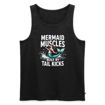 Mermaid Underwater Performer Mermaid - Men's Premium Organic Tank Top - black - Front - Michal (187cm)