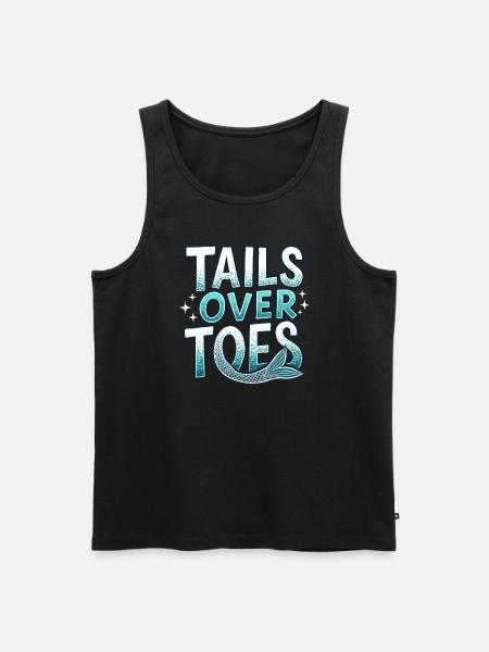 Mermaid Underwater Performer Mermaid - Men's Premium Organic Tank Top - black