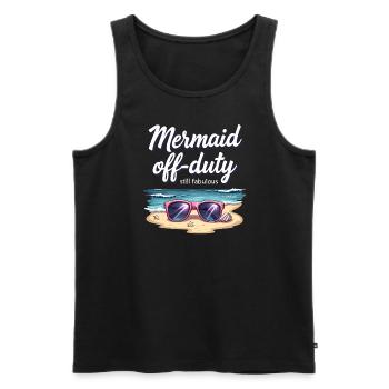 Mermaid Underwater Performer Mermaid - Men's Premium Organic Tank Top - black - Front - Michal (187cm)