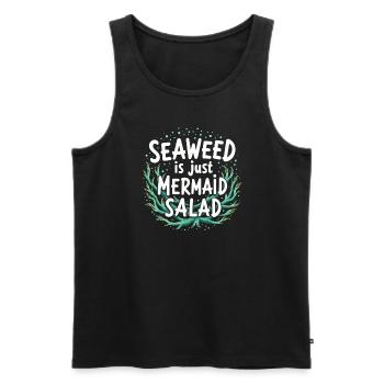 Mermaid Underwater Performer Mermaid - Men's Premium Organic Tank Top - black - Front - Michal (187cm)